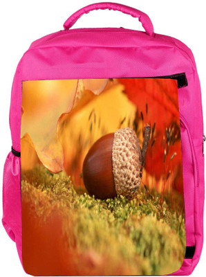 

Snoogg Eco Friendly Canvas Small Fruit Designer Backpack Rucksack School Travel Unisex Casual Canvas Bag Bookbag Satchel 5 L Backpack(Pink)