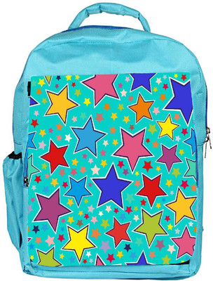 

Snoogg Eco Friendly Canvas Stars In Green Pattern Designer Backpack Rucksack School Travel Unisex Casual Canvas Bag Bookbag Satchel 5 L Backpack(Blue)