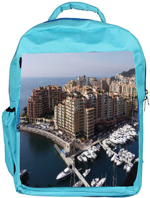 

Snoogg Eco Friendly Canvas Multiple Whote Yards Designer Backpack Rucksack School Travel Unisex Casual Canvas Bag Bookbag Satchel 5 L Backpack(Blue)