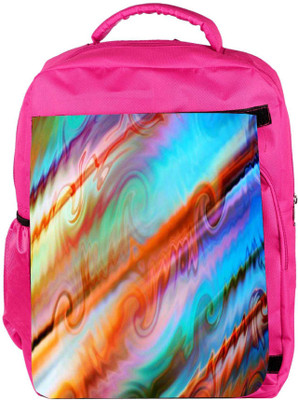

Snoogg Eco Friendly Canvas Water Colours Backpack Rucksack School Travel Unisex Casual Canvas Bag Bookbag Satchel 5 L Backpack(Pink)