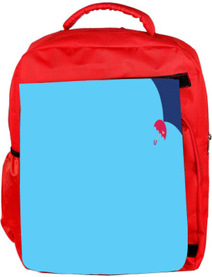 

Snoogg Eco Friendly Canvas Rainbow Color Design Designer Backpack Rucksack School Travel Unisex Casual Canvas Bag Bookbag Satchel 5 L Backpack(Red)