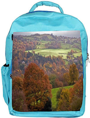 

Snoogg Eco Friendly Canvas Blossom Garden Designer Backpack Rucksack School Travel Unisex Casual Canvas Bag Bookbag Satchel 5 L Backpack(Blue)