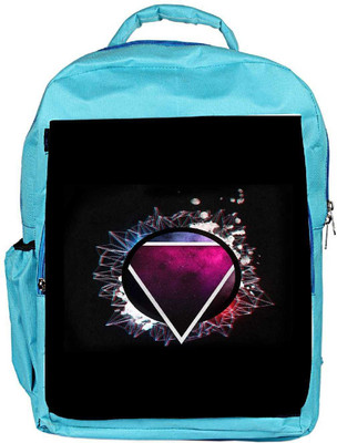 

Snoogg Eco Friendly Canvas Triangle In A Circle 2726 Backpack Rucksack School Travel Unisex Casual Canvas Bag Bookbag Satchel 5 L Backpack(Blue)