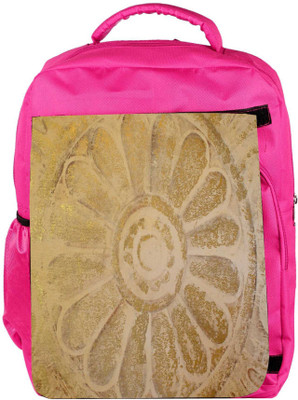

Snoogg Eco Friendly Canvas Circle In Sand Designer Backpack Rucksack School Travel Unisex Casual Canvas Bag Bookbag Satchel 5 L Backpack(Pink)