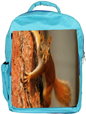 

Snoogg Eco Friendly Canvas Squarril On Tree Designer Backpack Rucksack School Travel Unisex Casual Canvas Bag Bookbag Satchel 5 L Backpack(Blue)