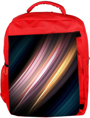 

Snoogg Eco Friendly Canvas Abstract Multicolor Design Designer Backpack Rucksack School Travel Unisex Casual Canvas Bag Bookbag Satchel 5 L Backpack(Red)