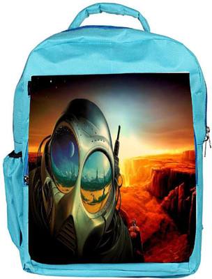 

Snoogg Eco Friendly Canvas Astronauts Mask Designer Backpack Rucksack School Travel Unisex Casual Canvas Bag Bookbag Satchel 5 L Backpack(Blue)
