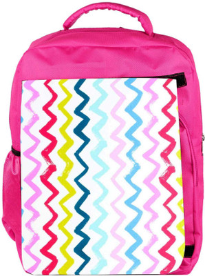 

Snoogg Eco Friendly Canvas Hori Pencil Waves 2571 Backpack Rucksack School Travel Unisex Casual Canvas Bag Bookbag Satchel 5 L Backpack(Pink)
