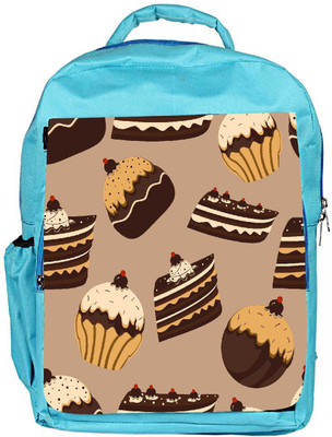 

Snoogg Eco Friendly Canvas Abstract Cakes Pattern Designer Backpack Rucksack School Travel Unisex Casual Canvas Bag Bookbag Satchel 5 L Backpack(Blue)
