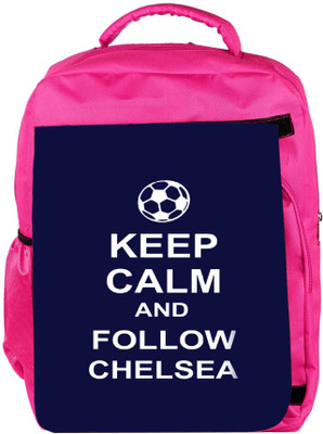 

Snoogg Eco Friendly Canvas Keep Calm And Follow Chelsea Backpack Rucksack School Travel Unisex Casual Canvas Bag Bookbag Satchel 5 L Backpack(Pink)