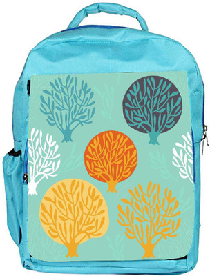 

Snoogg Eco Friendly Canvas Trees In Blue Designer Backpack Rucksack School Travel Unisex Casual Canvas Bag Bookbag Satchel 5 L Backpack(Blue)
