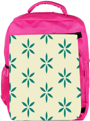 

Snoogg Eco Friendly Canvas Green Floral Designer Backpack Rucksack School Travel Unisex Casual Canvas Bag Bookbag Satchel 5 L Backpack(Pink)