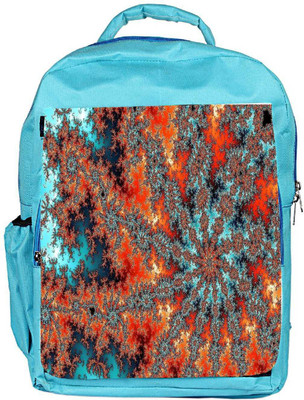 

Snoogg Eco Friendly Canvas Fractal Flower Abstract Designer Backpack Rucksack School Travel Unisex Casual Canvas Bag Bookbag Satchel 5 L Backpack(Blue)