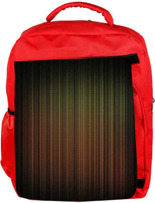 

Snoogg Eco Friendly Canvas Yellow Pattern Design Designer Backpack Rucksack School Travel Unisex Casual Canvas Bag Bookbag Satchel 5 L Backpack(Red)