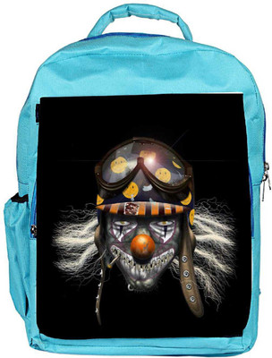 

Snoogg Eco Friendly Canvas Evil Clown Soldier 2625 Backpack Rucksack School Travel Unisex Casual Canvas Bag Bookbag Satchel 5 L Backpack(Blue)