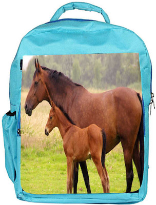 

Snoogg Eco Friendly Canvas Baby Horse Designer Backpack Rucksack School Travel Unisex Casual Canvas Bag Bookbag Satchel 5 L Backpack(Blue)