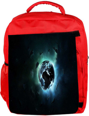 

Snoogg Eco Friendly Canvas Mechanism Of Earth Designer Backpack Rucksack School Travel Unisex Casual Canvas Bag Bookbag Satchel 5 L Backpack(Red)