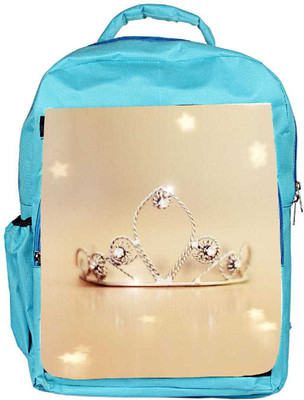 

Snoogg Eco Friendly Canvas Tiara Cute Backpack Rucksack School Travel Unisex Casual Canvas Bag Bookbag Satchel 5 L Backpack(Blue)
