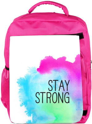 

Snoogg Eco Friendly Canvas Stay Strong Backpack Rucksack School Travel Unisex Casual Canvas Bag Bookbag Satchel 5 L Backpack(Pink)