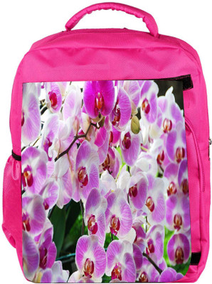 

Snoogg Eco Friendly Canvas Shoo Flower Designer Backpack Rucksack School Travel Unisex Casual Canvas Bag Bookbag Satchel 5 L Backpack(Pink)
