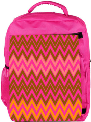 

Snoogg Eco Friendly Canvas Wave Patterns Backpack Rucksack School Travel Unisex Casual Canvas Bag Bookbag Satchel 5 L Backpack(Pink)