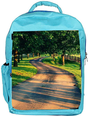 

Snoogg Eco Friendly Canvas Pathway Backpack Rucksack School Travel Unisex Casual Canvas Bag Bookbag Satchel 5 L Backpack(Blue)