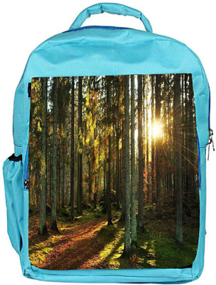 

Snoogg Eco Friendly Canvas Abstract Sunlight In Forest Designer Backpack Rucksack School Travel Unisex Casual Canvas Bag Bookbag Satchel 5 L Backpack(Blue)