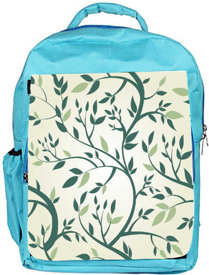 

Snoogg Eco Friendly Canvas Vector Seamless Pattern With Branches Backpack Rucksack School Travel Unisex Casual Canvas Bag Bookbag Satchel 5 L Backpack(Blue)