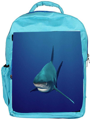

Snoogg Eco Friendly Canvas Shark Designer Backpack Rucksack School Travel Unisex Casual Canvas Bag Bookbag Satchel 5 L Backpack(Blue)