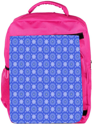 

Snoogg Eco Friendly Canvas Blue Flourish Pattern Backpack Rucksack School Travel Unisex Casual Canvas Bag Bookbag Satchel 5 L Backpack(Pink)