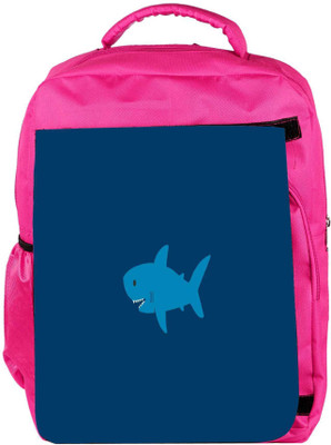 

Snoogg Eco Friendly Canvas Small Shark Designer Backpack Rucksack School Travel Unisex Casual Canvas Bag Bookbag Satchel 5 L Backpack(Pink)