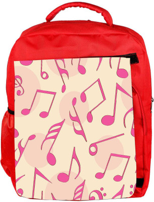 

Snoogg Eco Friendly Canvas Pink Music Designer Backpack Rucksack School Travel Unisex Casual Canvas Bag Bookbag Satchel 5 L Backpack(Red)