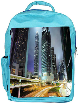 

Snoogg Eco Friendly Canvas Road Trips At Night Designer Backpack Rucksack School Travel Unisex Casual Canvas Bag Bookbag Satchel 5 L Backpack(Blue)