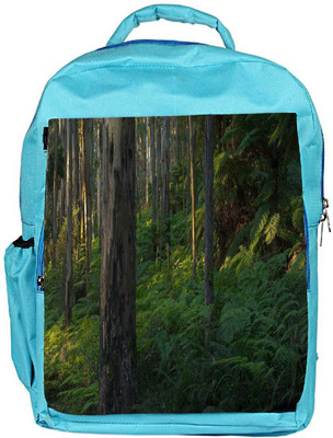 

Snoogg Eco Friendly Canvas Dense Forest Designer Backpack Rucksack School Travel Unisex Casual Canvas Bag Bookbag Satchel 5 L Backpack(Blue)