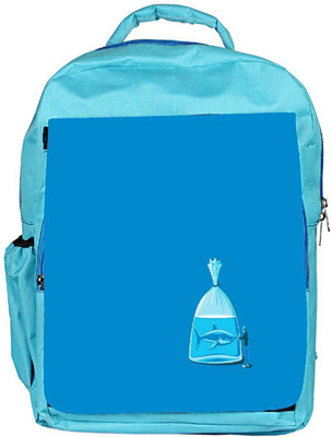 

Snoogg Eco Friendly Canvas Shark Designer Backpack Rucksack School Travel Unisex Casual Canvas Bag Bookbag Satchel 5 L Backpack(Blue)