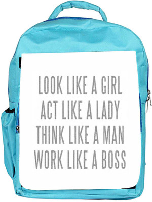 

Snoogg Eco Friendly Canvas Lady Mantra Backpack Rucksack School Travel Unisex Casual Canvas Bag Bookbag Satchel 5 L Backpack(Blue)