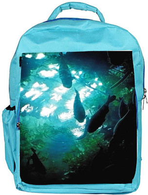 

Snoogg Eco Friendly Canvas Aquarium Fishes Backpack Rucksack School Travel Unisex Casual Canvas Bag Bookbag Satchel 5 L Backpack(Blue)