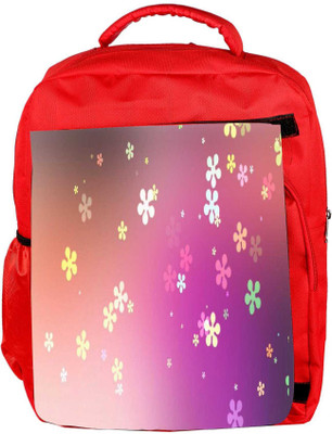 

Snoogg Eco Friendly Canvas Flower Graphic Backpack Rucksack School Travel Unisex Casual Canvas Bag Bookbag Satchel 5 L Backpack(Red)