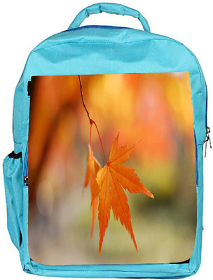 

Snoogg Eco Friendly Canvas Single Dried Leaves Designer Backpack Rucksack School Travel Unisex Casual Canvas Bag Bookbag Satchel 5 L Backpack(Blue)