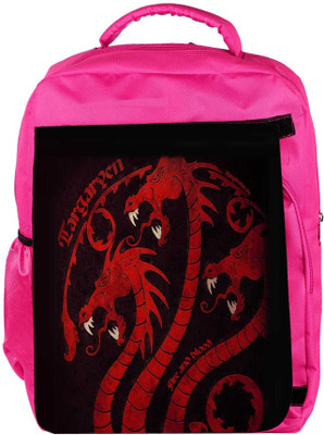 

Snoogg Eco Friendly Canvas Dragon Game 2484 Backpack Rucksack School Travel Unisex Casual Canvas Bag Bookbag Satchel 5 L Backpack(Pink)