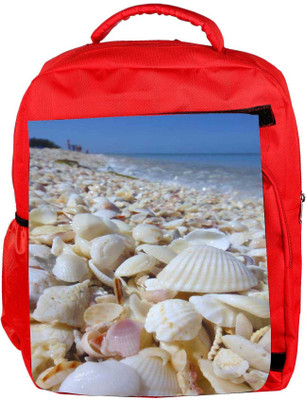 Snoogg Eco Friendly Canvas Perfect Beach Backpack Rucksack School Travel Unisex Casual Canvas Bag Bookbag Satchel 5 L Backpack(Red)