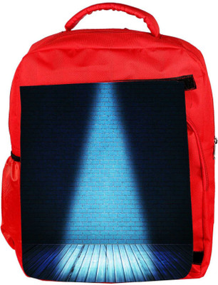 

Snoogg Eco Friendly Canvas Blue Interior Spotlight Backdrop Backpack Rucksack School Travel Unisex Casual Canvas Bag Bookbag Satchel 5 L Backpack(Red)