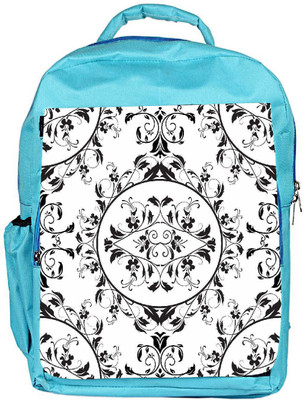 

Snoogg Eco Friendly Canvas Mixed Pattern Design Designer Backpack Rucksack School Travel Unisex Casual Canvas Bag Bookbag Satchel 5 L Backpack(Blue)