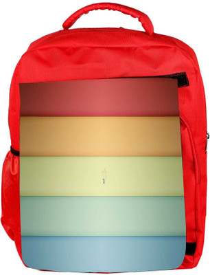 

Snoogg Eco Friendly Canvas Apple Wallpaper Designer Backpack Rucksack School Travel Unisex Casual Canvas Bag Bookbag Satchel 5 L Backpack(Red)