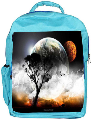

Snoogg Eco Friendly Canvas Amazing Evening Curse Designer Backpack Rucksack School Travel Unisex Casual Canvas Bag Bookbag Satchel 5 L Backpack(Blue)