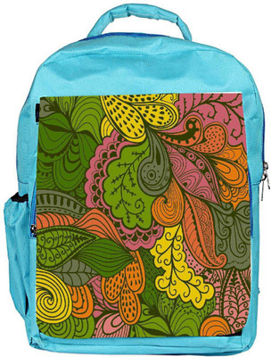 

Snoogg Eco Friendly Canvas Vector Abstract Texture With Abstract Flowers Endless Background Ethnic Backpack Rucksack School Travel Unisex Casual Canvas Bag Bookbag Satchel 5 L Backpack(Blue)
