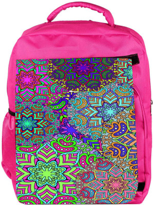 

Snoogg Eco Friendly Canvas Electric Garment Pattern 2420 Backpack Rucksack School Travel Unisex Casual Canvas Bag Bookbag Satchel 5 L Backpack(Pink)