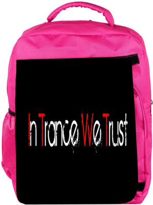 

Snoogg Eco Friendly Canvas In Trance We Trust Backpack Rucksack School Travel Unisex Casual Canvas Bag Bookbag Satchel 5 L Backpack(Pink)