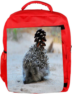 

Snoogg Eco Friendly Canvas Sleeping Designer Backpack Rucksack School Travel Unisex Casual Canvas Bag Bookbag Satchel 5 L Backpack(Red)
