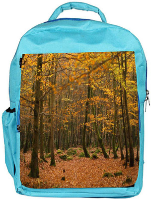 

Snoogg Eco Friendly Canvas Yellow Leaves Designer Backpack Rucksack School Travel Unisex Casual Canvas Bag Bookbag Satchel 5 L Backpack(Blue)